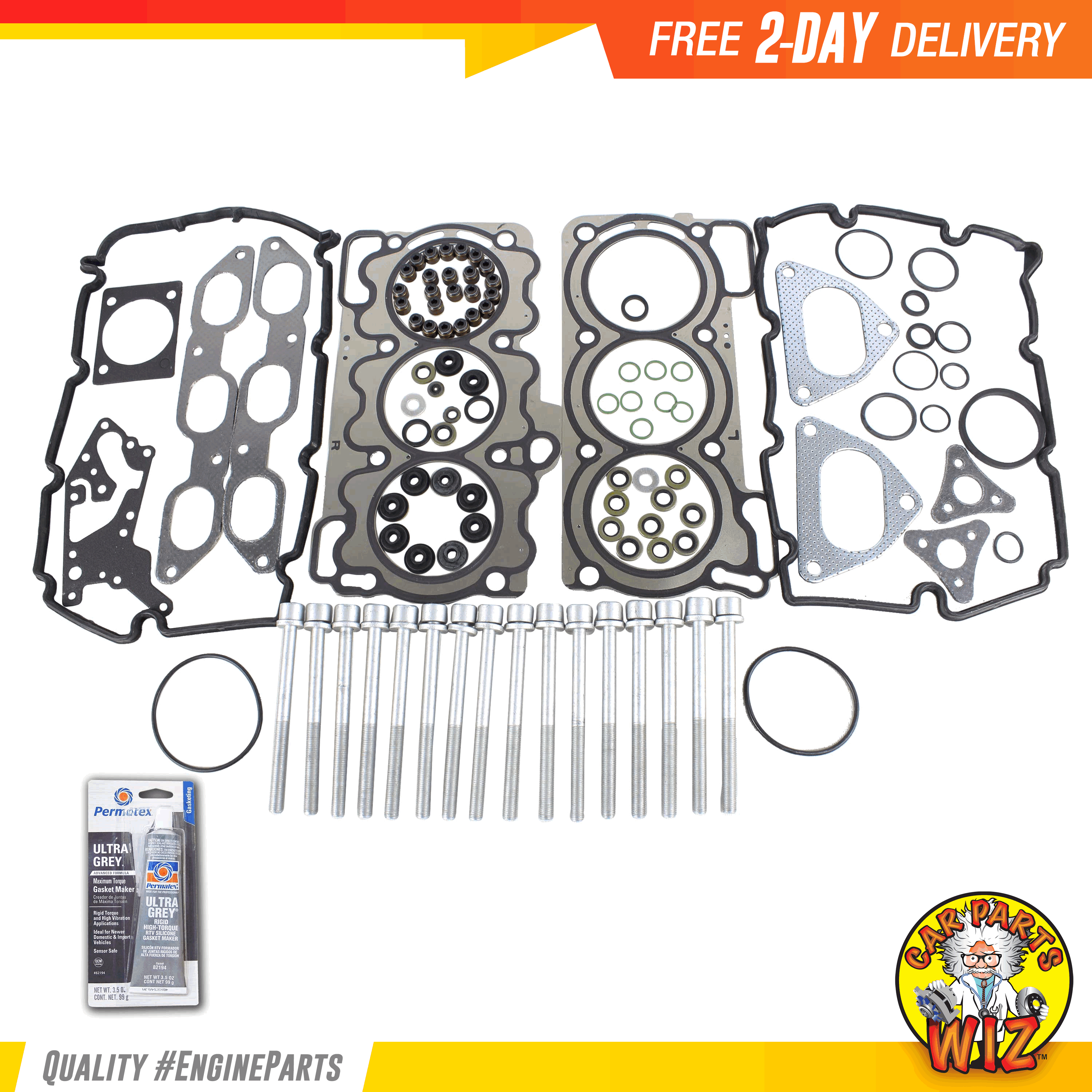 Head Gasket Set Bolts Kit Fits 0104 Subaru Outback 3.0L H6 DOHC 24v